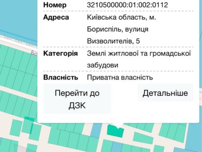 Земельна ділянка Бориспіль