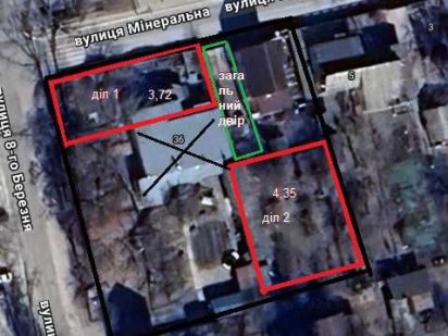 2 ділянки, Ірпінь, 8 березня. Фасадна 3,72 і внутрішня 4,35 соток Ірпінь