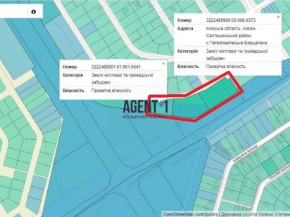 Фасадна земельна ділянка, 1,14 га, комерція Петропавлівська Борщагівка Петропавловская Борщаговка