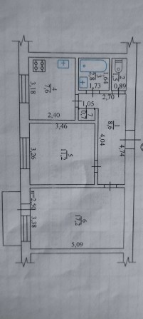 Продам 2 кімнатну квартиру в центрі міста. - фото 1