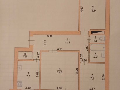 3-кімнатна квартира по вулиці Садовий бульвар Шостка