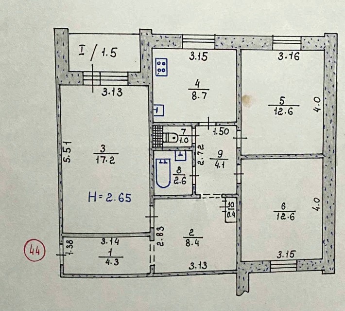 3к квартира на Східному -2 - фото 1