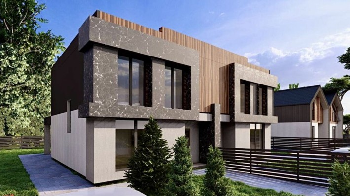 Продаж сучасного дуплексу в стилі Хай-Тек у с. Струмівка - фото 1