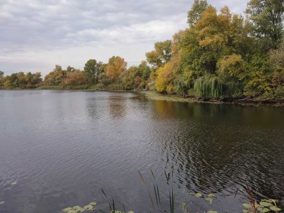 Будиночок на березі річки Дніпро у центрі міста Запоріжжя