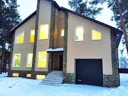 Сучасний котедж 280 кв.м у сосновому лісі подобово до 20 осіб Хотяновка