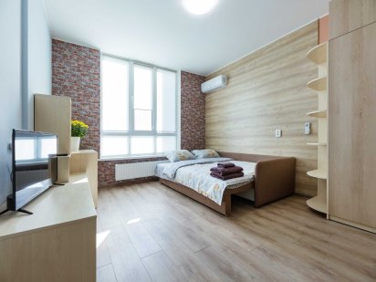 1к метро Лівобережна ЖК Каховська квартира подобово Новий будинок Киев