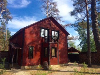 Подобова оренда котеджу 120 кв.м з сауною у сосновому лісі, до 15 осіб Киев