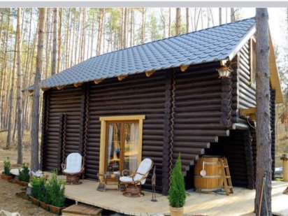 Оренда будинку в лісі біля річки з банею . Лозивок