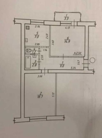 Продаж 2-кімнатної квартири вул. Г.Кондратьєва (р-н АТБ). ЦЕГЛА - фото 1