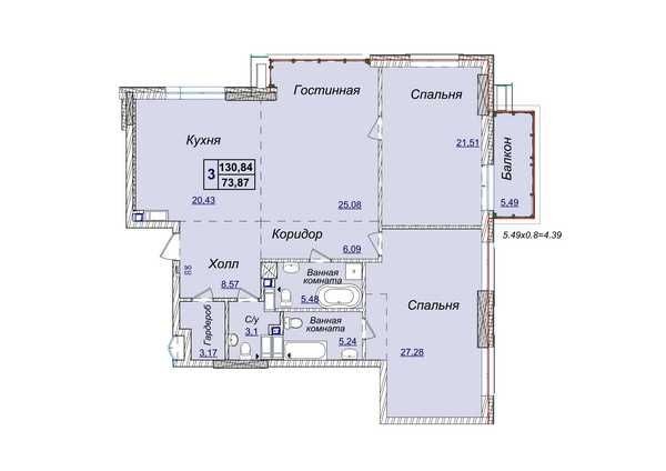 Продажа 3к квартиры 130,4 м2 ЖК Новопечерские Липки - Драгомирова 19А - фото 1