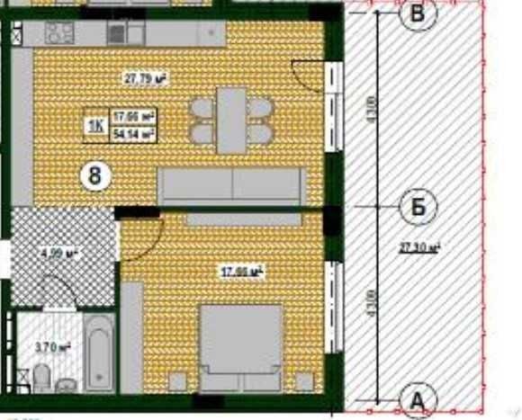 2к на 1му поверсі з терасою біля лісу в 5хв на авто від м.Лісова - фото 1