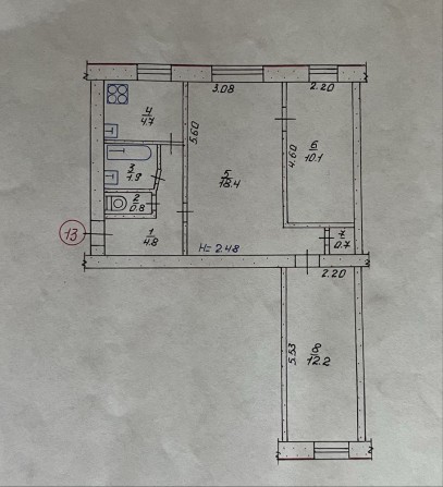 Продається 3-х кімнатна квартира - фото 1