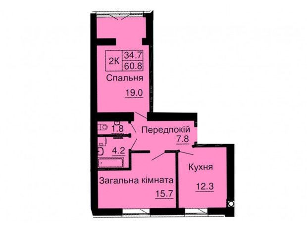 ЖК Софія РЕЗИДЕНС 2-кімнатна готовий будинок - фото 1