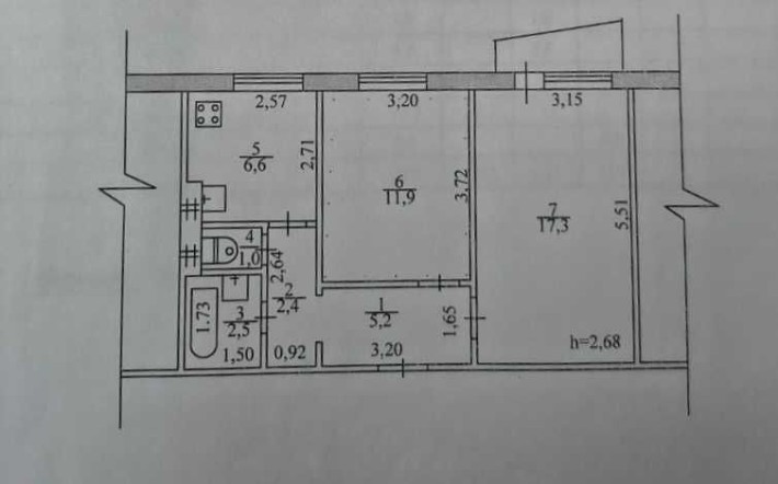 Продам 2-о кімн. квартиру - фото 1