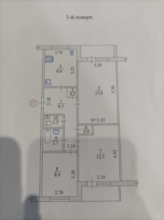 Продам 3-кмн.кв. в с. Меловая Балаклейский район, Харьковская обл. - фото 1