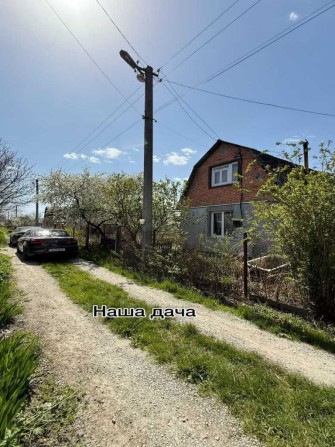 Продам цегляну дачу в кооперативі. 6 сот землі. З документами на все - фото 1
