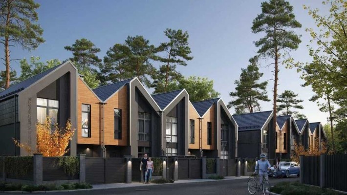 Буча Лісова продаж таунів на межі з міським парком. - фото 1