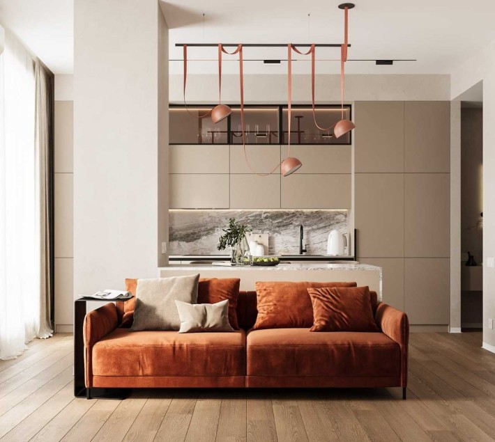 3.к. студия ЖК Loft White 77м2 Новострой Центр Дельмар Фестивальный - фото 1
