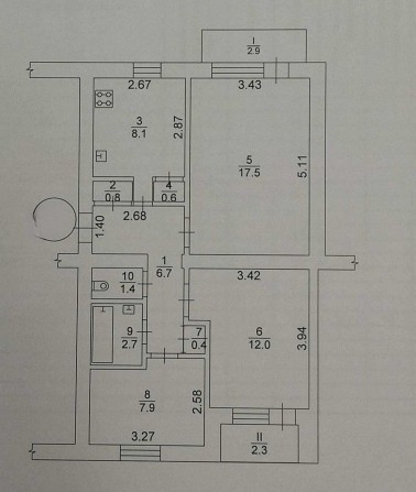 Продам 3 к.кв р-н лікарні а/о 44 000 $ - фото 1