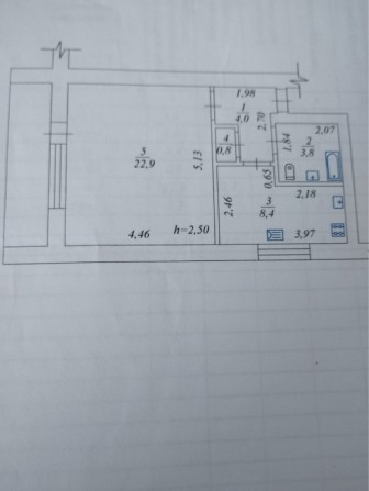 Однокімнатна квартира 43,2 кв м - фото 1