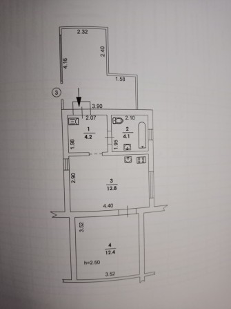 Продається 1-кімнатна квартира - фото 1