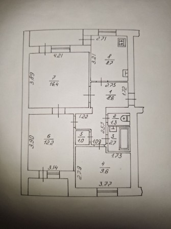 Продам 3-х кімнатну квартиру - фото 1