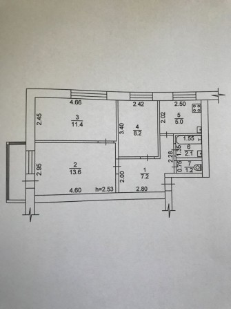 Продається 3-х кімнатна квартира 51.10кв.м в м.Старокостянтинові - фото 1