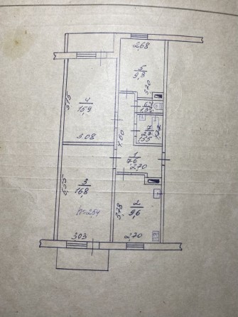 Продається 3-кімнатна квартира 65кв.м.Присутній торг - фото 1