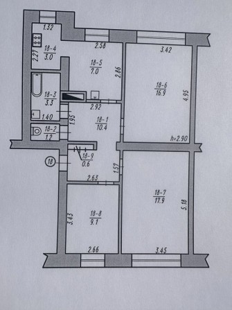 Продам квартиру 3-х кімнатну в Староконстантинове - фото 1