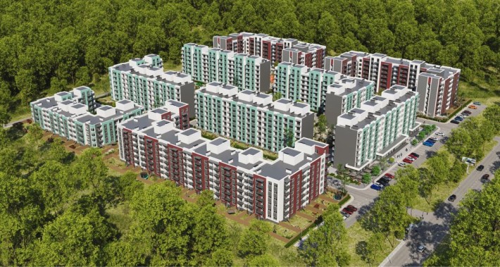 1-кімнатна квартира 36,9 м2 в Амстердам Клубний. Розтермінування 0% - фото 1