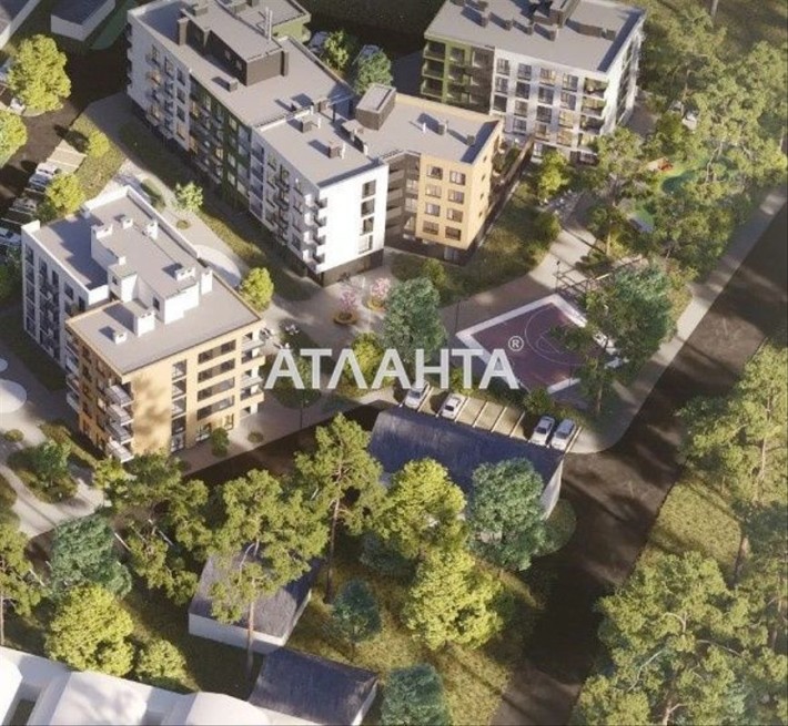 1-кімнатна, двостороння 46.4 м.кв. - Грінвуд 4. - фото 1