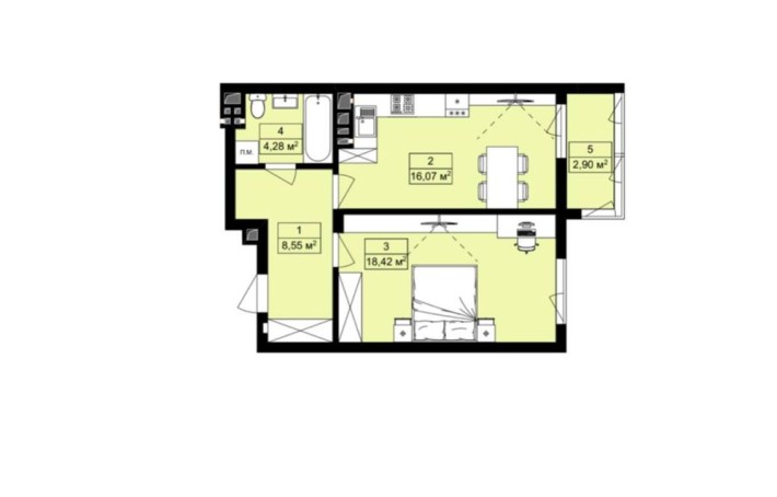 Продаж квартири, Винники, від забудовника, БЕЗ КОМІСІЇ - фото 1