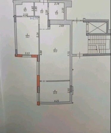 Продаж 2 кім + кухня вітальня 34 кв.м вул Героїв Майдану Новобуд - фото 1