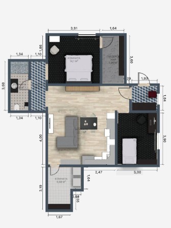 Квартира , 80 м.кв. - фото 1