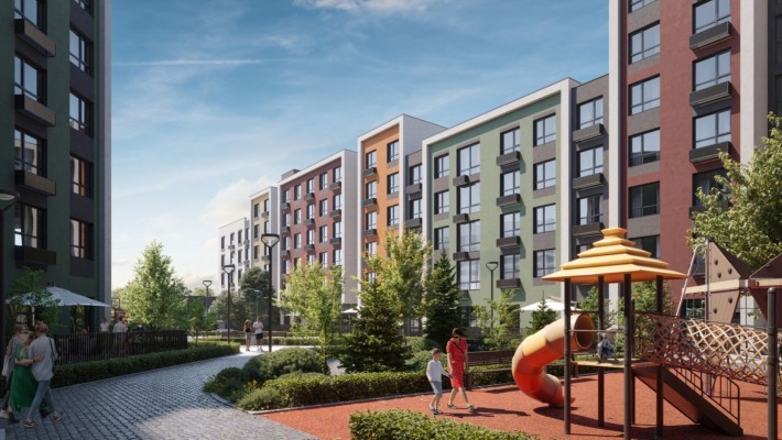 Акварель-10/Сахарова, квартира 76 кв.м. с патио-зоной 21 кв. рассрочка - фото 1