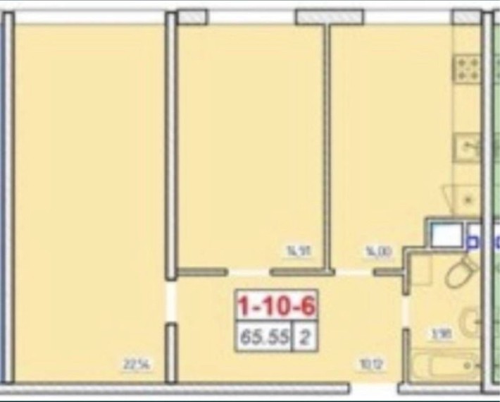 Продам 2х комнатну квартиру Kaddor 49 Жемчужина - фото 1