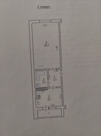 1 кімнатна квартира - фото 1