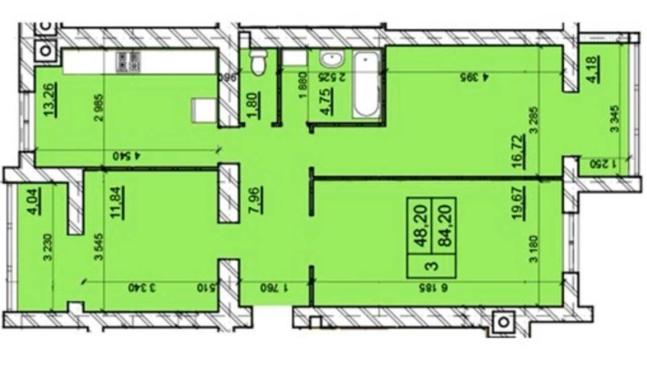 Продам квартиру  Переуступка!!! ЖК "Дім 3 " - фото 1