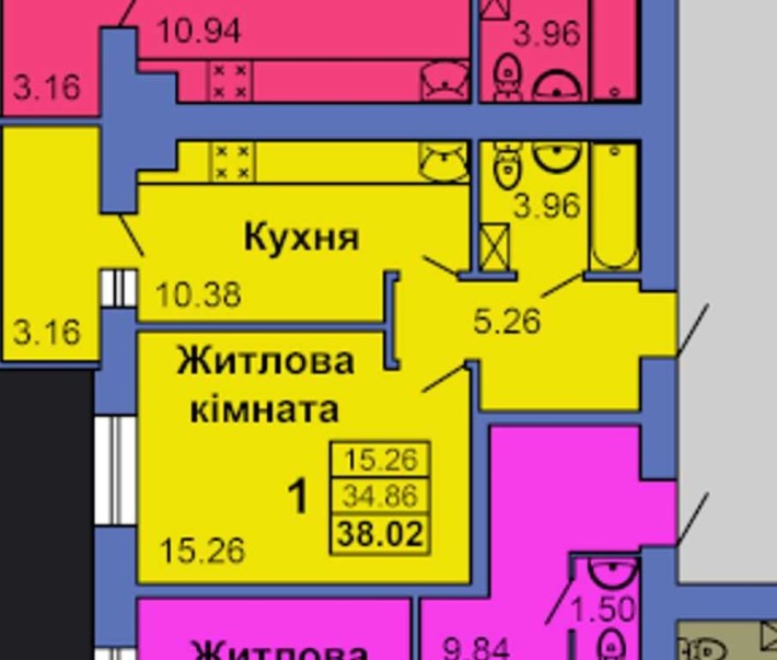 1 кімнатна квартира, новобудова, інд.опалення, Сади-1 ‼️Вигідна ціна‼️ - фото 1