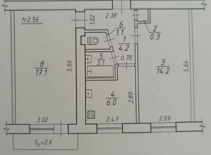 Продаж 2-кімнатної вул. Гарбузівська (біля 25 школи), р-н Роменської - фото 1