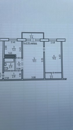 Продам 2 кім пр. Інститутський( парк Казка) на 2 поверсі. - фото 1