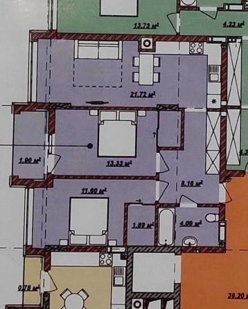 Продаж 2 кімнатної квартири у ЖК Б4, 3 будинок, Новий район - фото 1