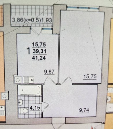 Продаж 1-ої квартири,Автономне опалення,район  Масани - фото 1