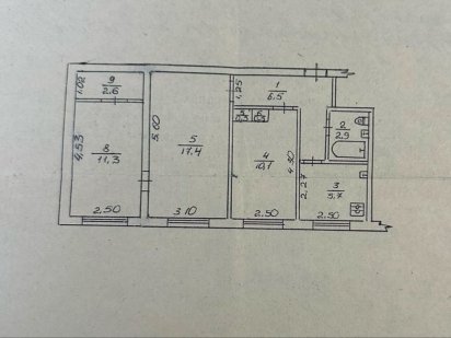 Купуйте чистеньку та акуратну 3х кімн. квартиру в р-ні Зеленої. Черкассы