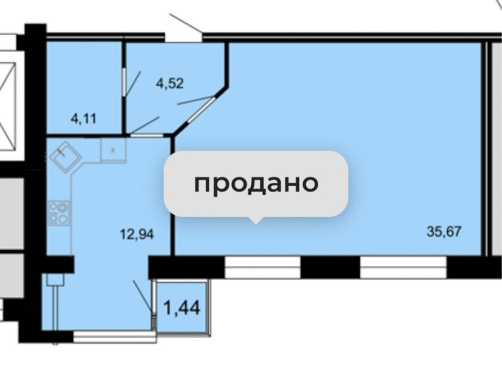 Ціна знижена ТЕРМІНОВО! Продається квартира в ЖК Сімейний Комфорт - фото 1