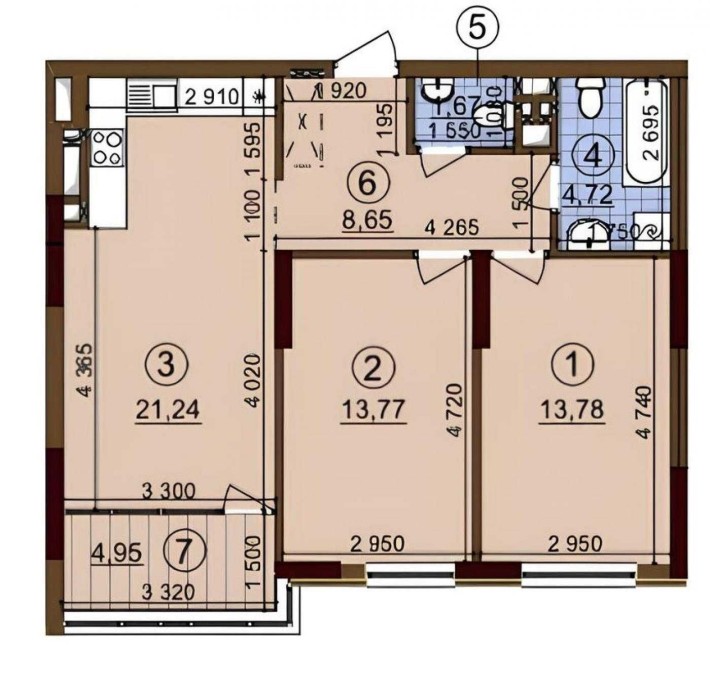 Продаж 2к квартири 69м² ЖК Варшавський-3, Ретровіль Виноградар, 80000$ - фото 1