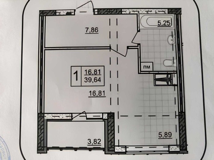 Продаж 1к квартири 40м² у ЖК Місто Квітів, після будівельників 63 000$ - фото 1