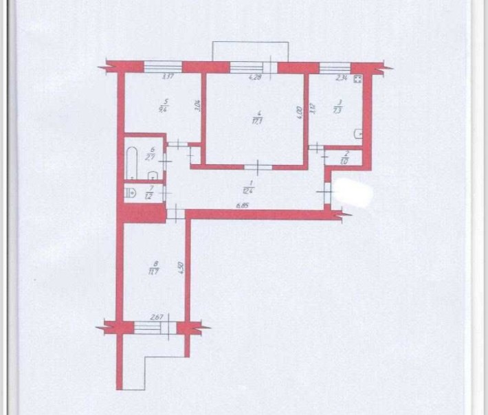 Продаж 3-х кімнатної  квартири з автономним опаленням , Польова - фото 1