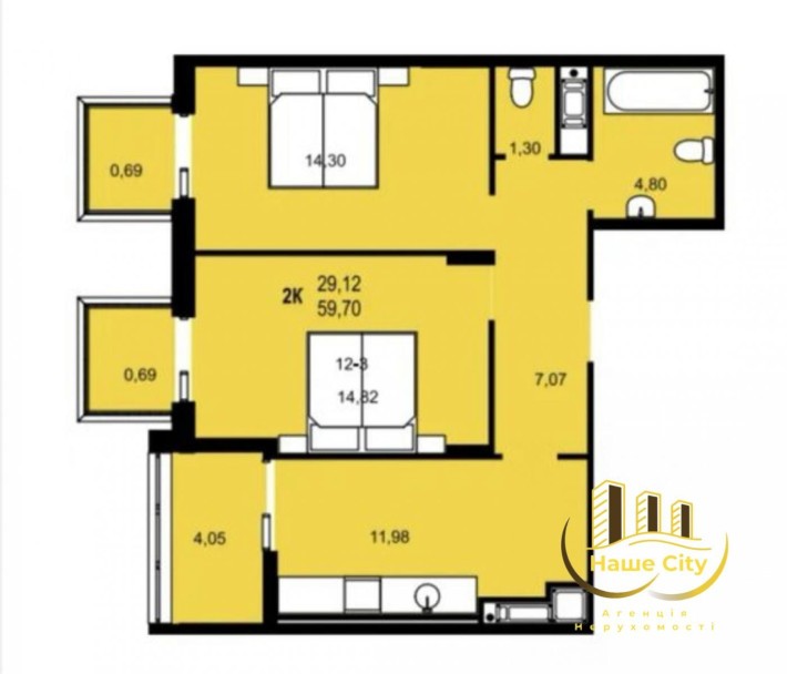 Продаж / Квартира / вул. Роксоляни, Львів - фото 1