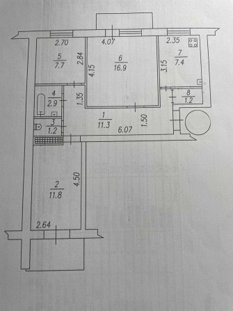 Продам 3-к.кв, Хортицький, вул.Героїв 93 бригади, Універсам - фото 1